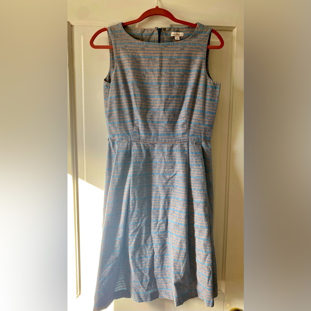 L.L.Bean Signature Fit and Flare Poplin Dress